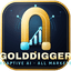 The GoldDigger trading robot logo