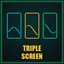 Triple Screen trading robot logo