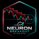 Breakout D shape trading robot logo