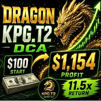 KPG Dragon DCA Conservative Strategy Tester result, 9.12% simulated ROI