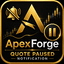 ApexForge Quote Paused Notification trading robot logo