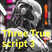 Three true trading robot logo