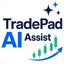 TradePad AI Assist trading robot logo