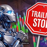 Trailing bot with time period protection trading robot logo