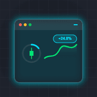 Floating Account Info Dashboard trading robot logo