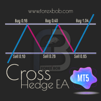 Cross Hedge EA MT5 Conservative Strategy Tester result, 19.84% simulated ROI