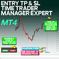 Entry TP and SL Time Trader Manager Expert For MT4 Aggressive Strategy Tester result, -32.75% simulated ROI