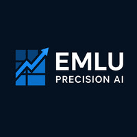EMLU Precision AI trading robot logo
