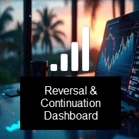 Reversal and continuation dashboard trading robot logo