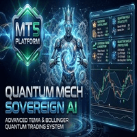 Quantum Mech Sovereign AI trading robot logo