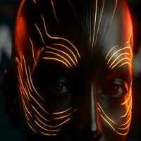 Sarah black trading robot logo