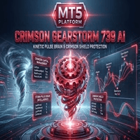 Crimson Gearstorm 739 AI trading robot logo
