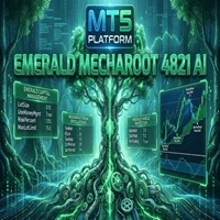 Emerald MechaRoot AI trading robot logo