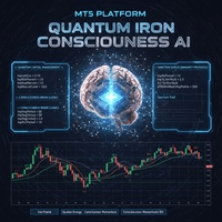 Quantum Iron Consciousness AI trading robot logo