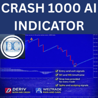 Crash one thousand ai spike detector trading robot logo