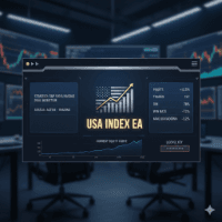 USA Index trading robot logo