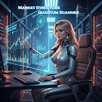 Market Structure Quantum Scanner trading robot logo