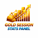 Gold Session Stats Panel trading robot logo
