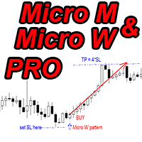 Micro M and Micro W patterns Pro mq trading robot logo