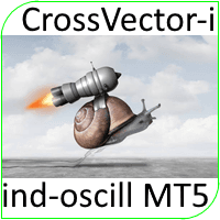 Cross Vector i trading robot logo
