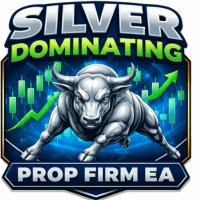 Silver Dominating Prop Firm EA trading robot logo