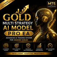 Gold Multi Strategy AI Model Pro EA MT5 trading robot logo