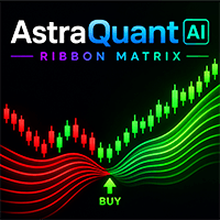 AstraQuant AI Ribbon Matrix trading robot logo