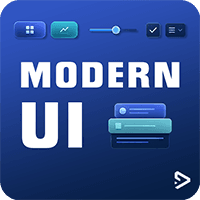 ModernUI Library trading robot logo