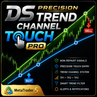 DS Precision Trend Channel Touch PRO Aggressive Strategy Tester result, -26.44% simulated ROI