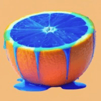 Orangeblue trading robot logo