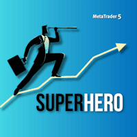 Superhero trading robot logo