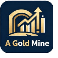 A Gold Mine trading robot logo