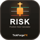 Visual Risk and Position Size Calculator trading robot logo
