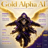 Gold Alpha AI Aggressive Strategy Tester result, -24.79% simulated ROI