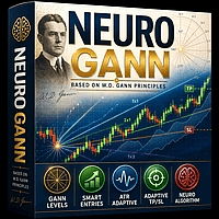 Neuro Gann Aggressive Strategy Tester result, -24.45% simulated ROI