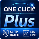 One Click Plus SL TP Batch and MA Line trading robot logo