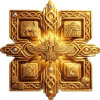 Gold Anunnaki trading robot logo