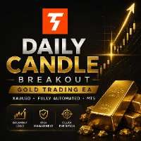 Gold Daily Candle Breakout MT5 Conservative Strategy Tester result, 14.07% simulated ROI