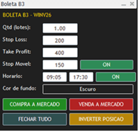 Boleta Agil B3 trading robot logo