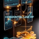Horizontal line AF trading robot logo