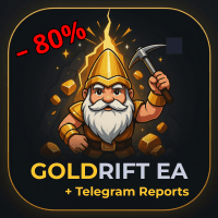 GoldRift EA Telegram Reports Conservative Strategy Tester result, 14.59% simulated ROI