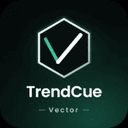 TrendCue Vector trading robot logo