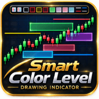 Smart Color Levels Drawing Indicator MT5 Conservative Strategy Tester result, 15% simulated ROI