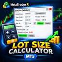 Lot Size Calculator Indicator MT5 trading robot logo