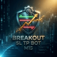 Gold breakout sl tp bot m15 Conservative Strategy Tester result, 15.06% simulated ROI