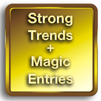 Strong Trends With Magic Entries MT5 Conservative Strategy Tester result, 8.91% simulated ROI