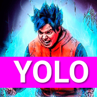 YOLO Diamond hands trading robot logo