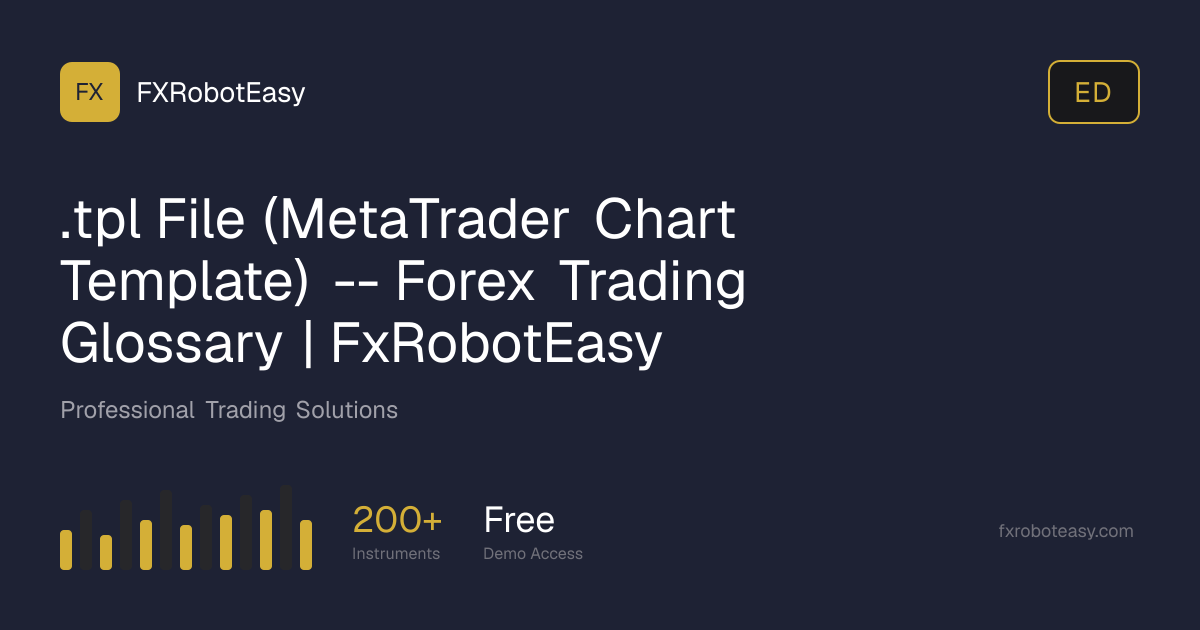 .tpl File (MetaTrader Chart Template) -- Forex Trading Glossary ...